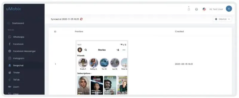 uMobix Snapchat tracker to track OTP use uMobix Snapchat tracker to track OTP use