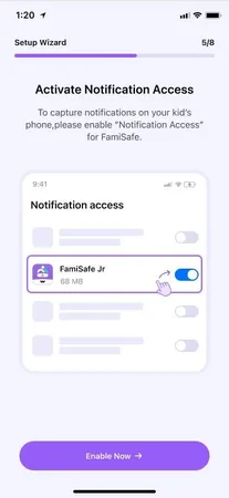 Activate notification access Activate notification access