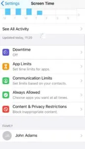 Screen Time on iOS Screen Time on iOS
