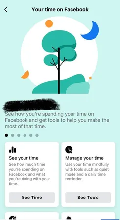 Control Screen Time on facebook Control Screen Time on facebook