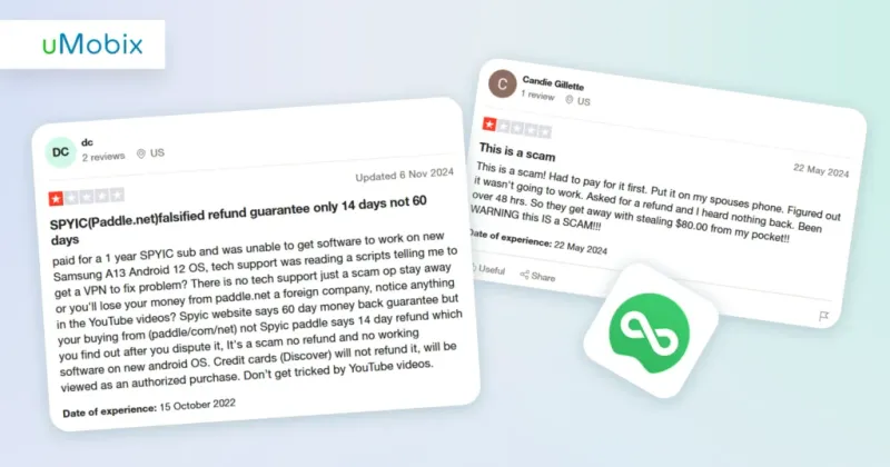 Spyic Reviews on Trustpilot from Real People - uMobix explains