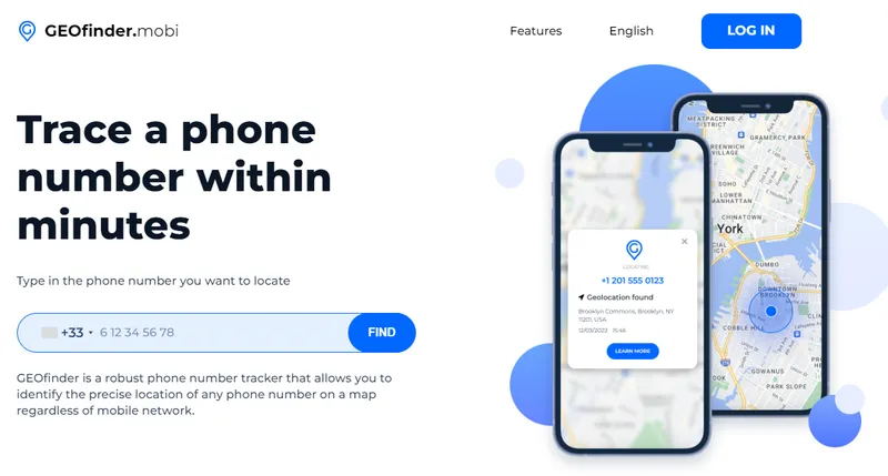 geofinder main page