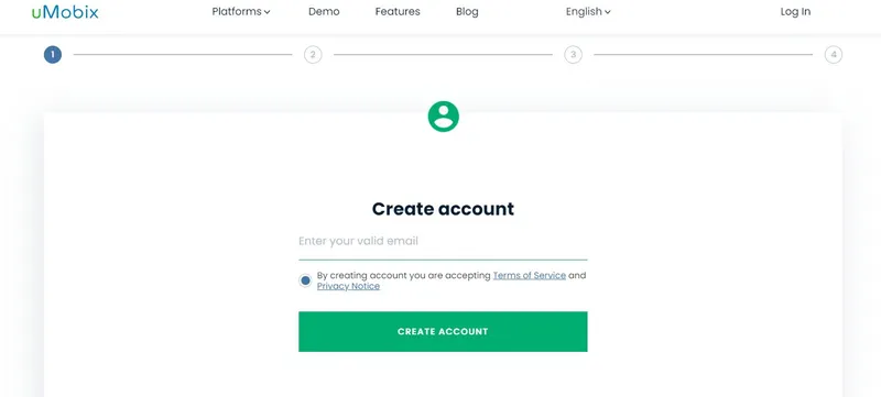 How to create account on uMobix