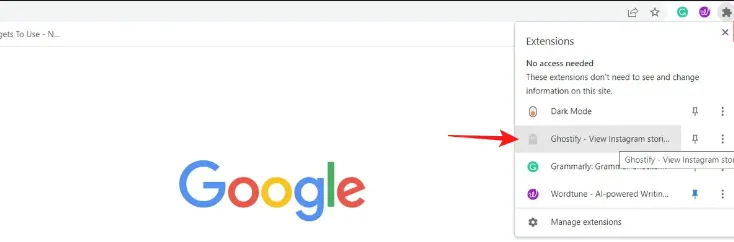 How to add Ghostify to Chrome 