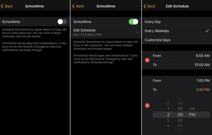 Apple Watch Schooltime Apple Watch Schooltime