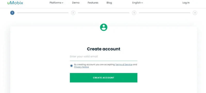 Create uMobix account Create uMobix account