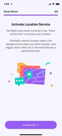 Activate location Activate location