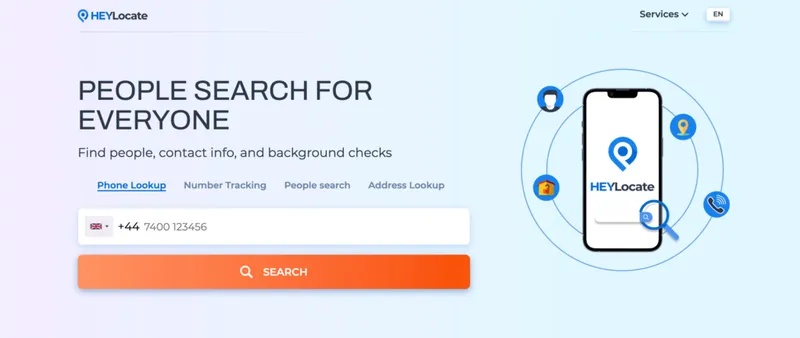 HeyLocate phone number tracker