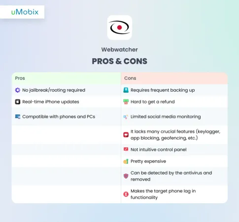 WebWatcher Pros and Cons WebWatcher Pros and Cons