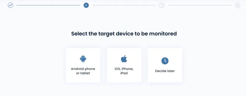 select the operating system