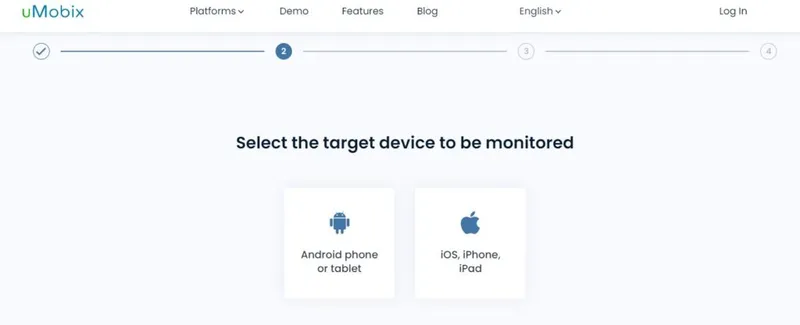 Select the device to monitor Select the device to monitor