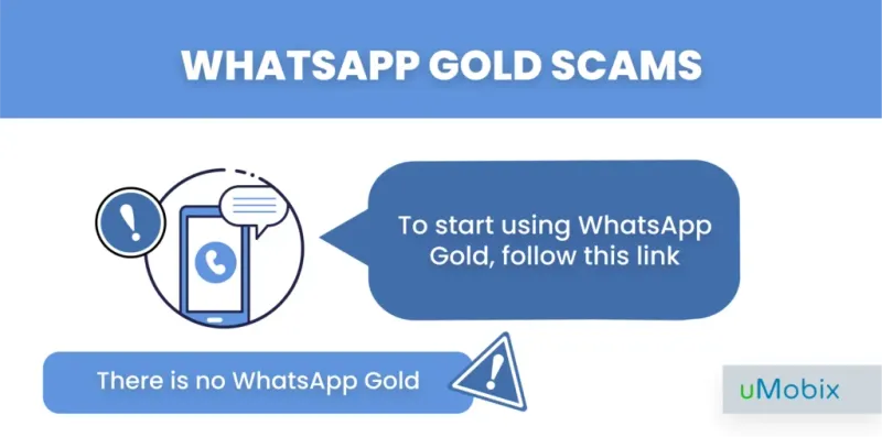 WhatsApp gold scams - examples from uMobix WhatsApp gold scams - examples from uMobix